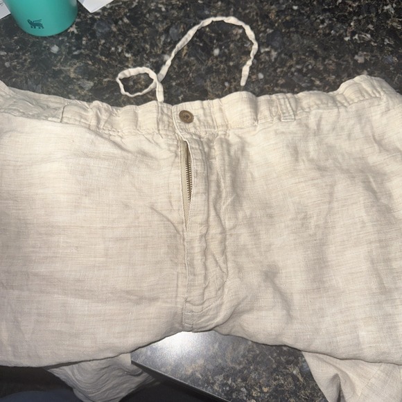 Caribbean Other - Caribbean 100% Linen Natural Beige Waist 36 X 30